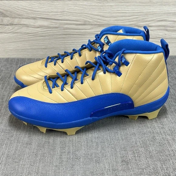 Size 15 Nike Jordan 12 Mid Alpha Menace UCLA Player Edition Football Cleats
